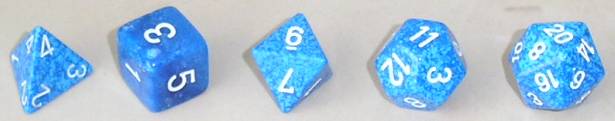 BluePlatonicDice